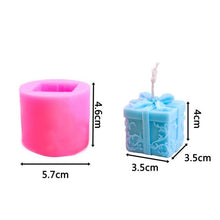 Load image into Gallery viewer, Silicone Candle Mold 3D Cylinder DIY Gypsum Plaster Crafts Mould Candle Mold Candle Soap Mould Craft Resin Molds Decorating Tool