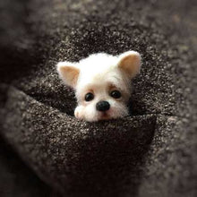 Load image into Gallery viewer, Women Pocket Animal Pet Doll Toy Wool Needle felting Kit DIY Non finished Dog Cat Fox Head Decor