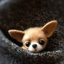 Load image into Gallery viewer, Women Pocket Animal Pet Doll Toy Wool Needle felting Kit DIY Non finished Dog Cat Fox Head Decor