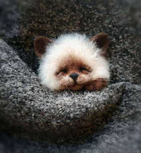 Load image into Gallery viewer, Women Pocket Animal Pet Doll Toy Wool Needle felting Kit DIY Non finished Dog Cat Fox Head Decor