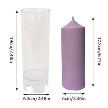 Load image into Gallery viewer, Silicone Candle Mold 3D Cylinder DIY Gypsum Plaster Crafts Mould Candle Mold Candle Soap Mould Craft Resin Molds Decorating Tool